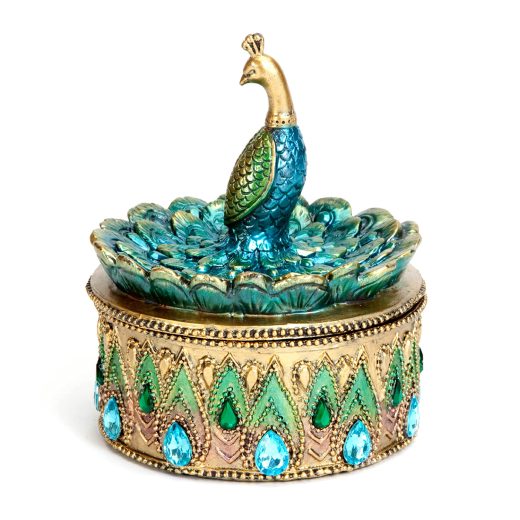 Bits and Pieces peacock keepsake box Peacock Keepsake Box for Jewelry