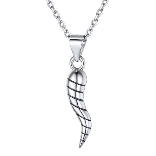 ChicSilver 925 sterling silver cornicello necklace
