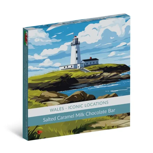 Wales Travel Salted Caramel Milk Chocolate Bar