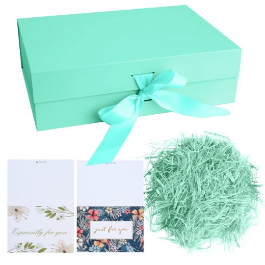 DAJMAIEZ green luxury gift box with ribbon Green Luxury Gift Box with Ribbon