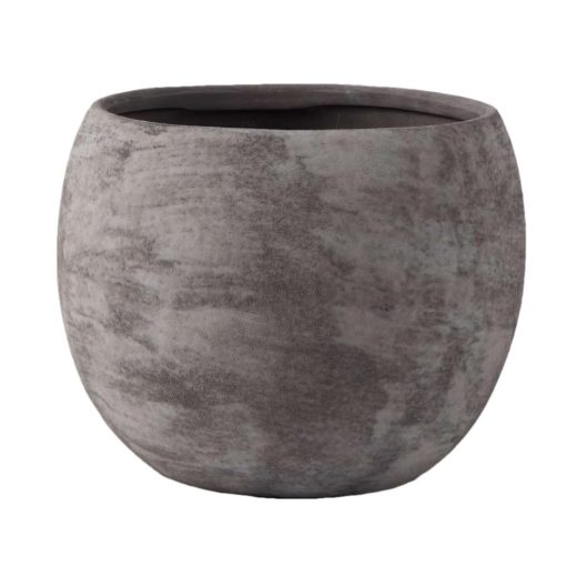 Design Living charcoal grey ceramic plant pot Charcoal Grey Ceramic Plant Pot