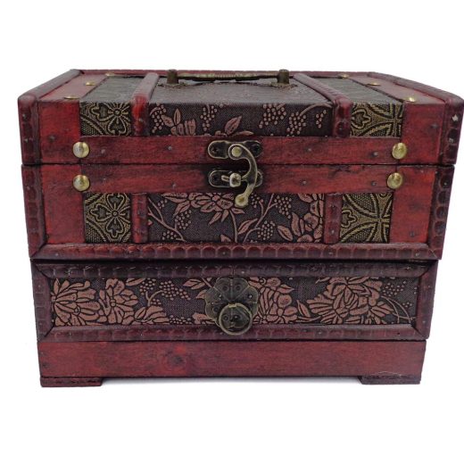 E-isata retro vintage wooden jewellery box Retro Vintage Wooden Jewellery Box