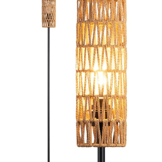 EDISHINE rattan floor lamp for living room Rattan Floor Lamp for Living Room