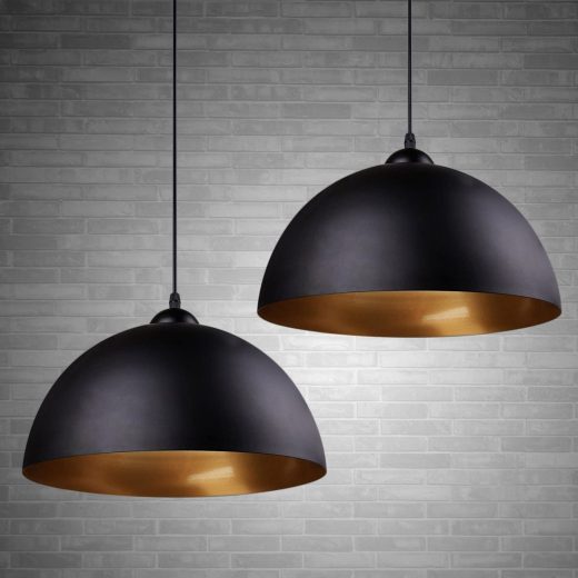 FRIDEKO HOME black metal pendant lampshades Black Metal Pendant Lampshades
