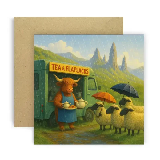 Huxters cow the old whimsical card Cow the Old Whimsical Birthday Card