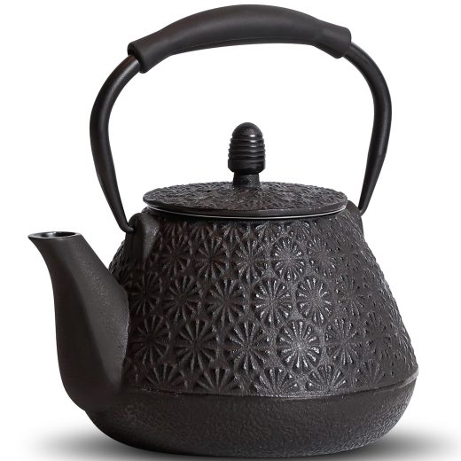 MILVBUSISS japanese sakura blossom cast iron kettle Japanese Sakura Blossom Cast Iron Kettle