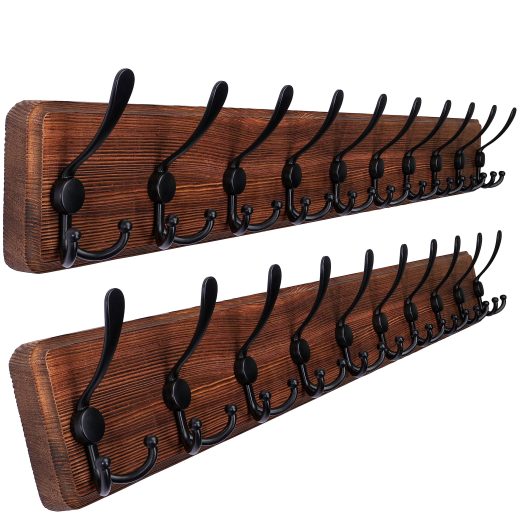 SKOLOO set of 2 wall mounted coat Set of 2 Wall Mounted Coat Racks