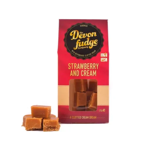 The Devon Fudge Company strawberries and cream Strawberries and Cream Fudge Palm Oil Free