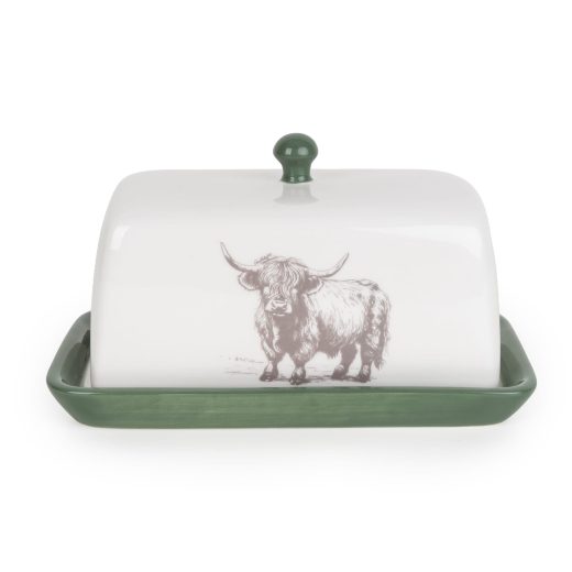 Candlelight Home highland cow butter dish Highland Cow Butter Dish