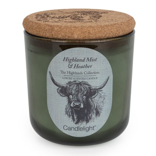 Candlelight Home highland cow candle highland mist Highland Cow Candle Highland Mist