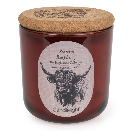 Candlelight Home highland cow candle scottish raspberry Highland Cow Candle Scottish Raspberry