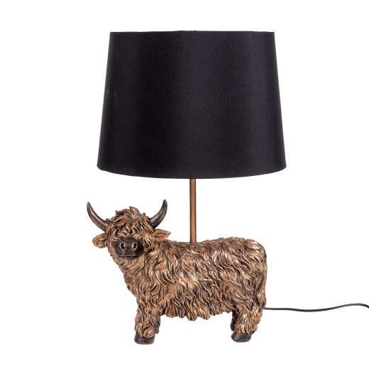 Highland Cow Table Lamp u2013 Candlelight Home Highland Cow Table Lamp by Candlelight Home