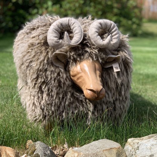 Curly Ram Footstool Curly Ram Footstool