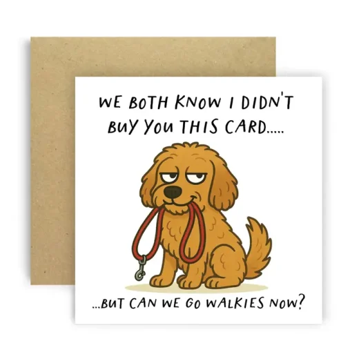 Funny Birthday Card from Dog Cockapoo Funny Birthday Card from Dog Cockapoo