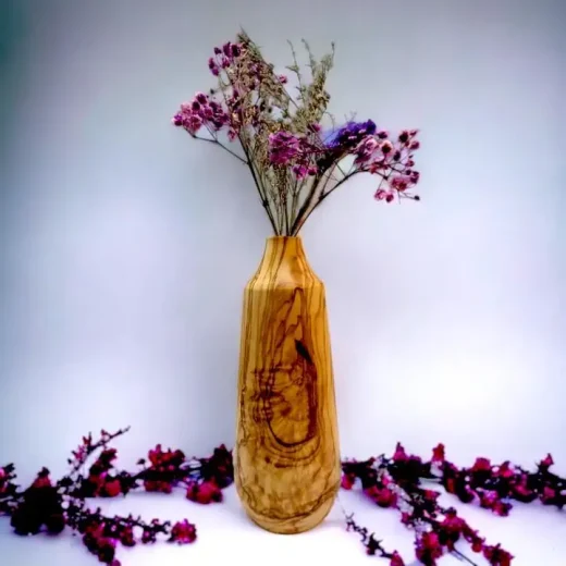 Olive Wood Bud Vase