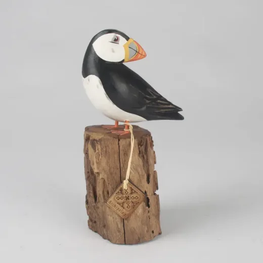 Hand Carved Small Preening Puffin Sculpture u2013 Originals International Ltd Hand carved small preening puffin sculpture by Originals International Ltd