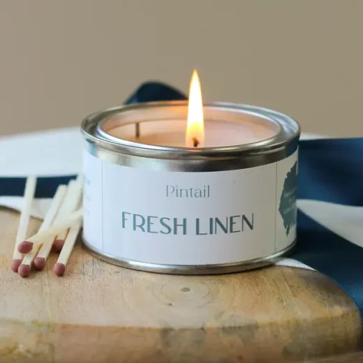 Fresh Linen Candle Paint Pot u2013 Pintail Candles Fresh linen candle paint pot by Pintail Candles