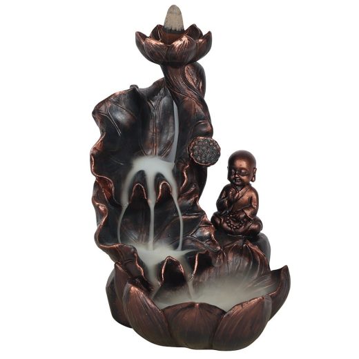 Something Different bronze effect buddha incense burner Bronze Effect Buddha Incense Burner