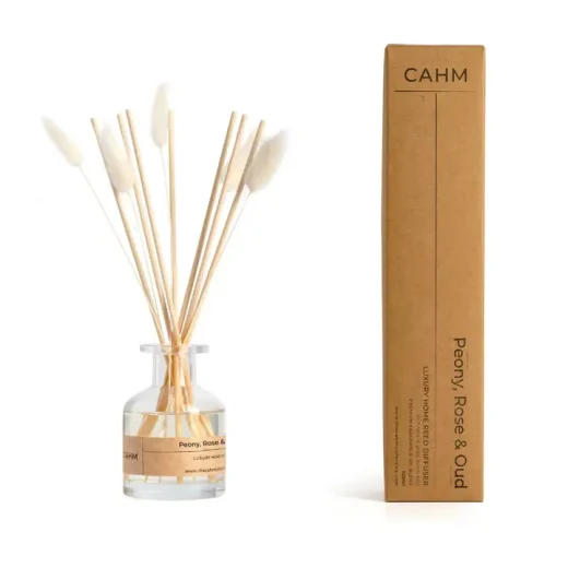 Peony Rose Oud Clear Reed Diffuser u2013 CAHM Peony rose oud clear reed diffuser by CAHM