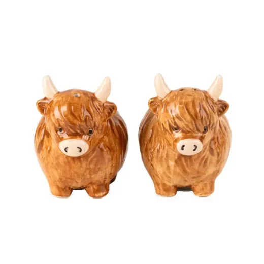 3d Highland Cow Salt and Pepper Pots u2013 Candlelight Home 3d highland cow salt and pepper pots by Candlelight Home